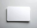 White Rectangular Card on Light Gray Textured Background for Presentation Royalty Free Stock Photo