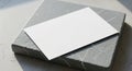 A white, rectangular card rests on Royalty Free Stock Photo