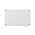 White Rectangular Dry Erase Board with Grey Frame Royalty Free Stock Photo