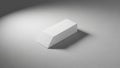 Rectangular eraser with a slightly angled edge is placed on a Royalty Free Stock Photo