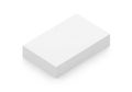 White rectangular object on a plain white background Royalty Free Stock Photo
