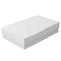 A white rectangular object isolated on a plain background Royalty Free Stock Photo