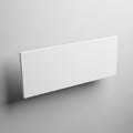 A white rectangular object on a gray background Royalty Free Stock Photo