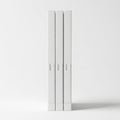 A white rectangular object with a shadow on a plain white background Royalty Free Stock Photo
