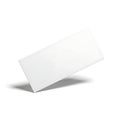 A white rectangular object with a slight shadow on a plain background Royalty Free Stock Photo
