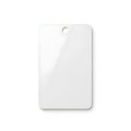 White rectangular object with a hole isolated on white background Royalty Free Stock Photo