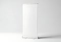 A white rectangular object standing alone on a plain surface Royalty Free Stock Photo