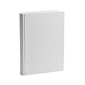 A white rectangular object with a subtle shadow on a plain white background Royalty Free Stock Photo