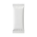A white rectangular packet with a perforated top edge and a smooth finish Royalty Free Stock Photo
