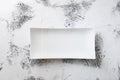 White rectangular Plate on abstract white wooden background