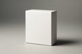 White Rectangular Product Packaging Box Mockup Base Royalty Free Stock Photo