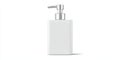 White rectangular pump bottle for liquid soap or lotion Royalty Free Stock Photo