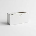 White rectangular tissue box on a plain white background. Th Royalty Free Stock Photo