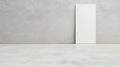 A white rectangular wall with a single vertical line. Royalty Free Stock Photo