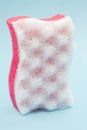 White and red bath sponge Royalty Free Stock Photo