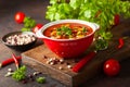 White and red bean soup Royalty Free Stock Photo