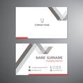 White business cards set vector design template Royalty Free Stock Photo