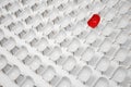 White and red chairs, top view Royalty Free Stock Photo