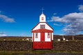 White-Red Church, Iceland Royalty Free Stock Photo