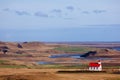 White-Red Church, Iceland Royalty Free Stock Photo