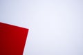 White and red contrast colored paper background