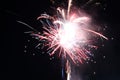 White red flashes rosette fireworks fireworks on a dark background holiday atmosphere celebrating independence day victory Royalty Free Stock Photo