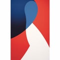 American Abstract Poster With Modern Curvaceous Simplicity
