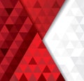 White and red geometric pattern, abstract background template. Royalty Free Stock Photo