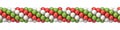 White, red and green balloons decoration 3D Royalty Free Stock Photo