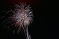 White red green fireworks in Russia Royalty Free Stock Photo