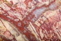 White and red jasper texture close-up