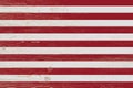 white and red stripes painted on wooden planks, patriotic background