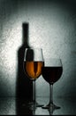 White and red wine Royalty Free Stock Photo