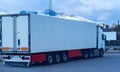 White refrigerated truck