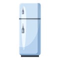 White refrigerator with separate freezer icon