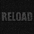 White reload code background