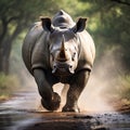 White rhino bull