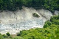 White rhyolite tuff formations in Hungary Royalty Free Stock Photo