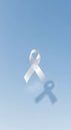 White Ribbon Awareness Symbol Hope Royalty Free Stock Photo