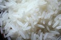 White rice beauty close up of perfectly cooked grains in detail