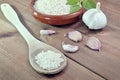 White rice in bowl Royalty Free Stock Photo
