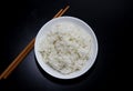 White rice in bowl