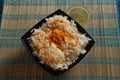 White rice Karam podi a South Indian quick dish