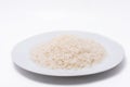 White rice, natural long rice grain for background and texture Royalty Free Stock Photo