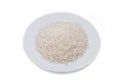 White rice, natural long rice grain for background and texture Royalty Free Stock Photo