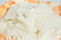 White rice noodles on dish Royalty Free Stock Photo