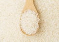 White rice with teaspoon