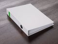 White ring binder on a table Royalty Free Stock Photo
