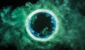 Abstract Portal or Vortex with Smoke Royalty Free Stock Photo