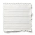 White ripped paper note Royalty Free Stock Photo